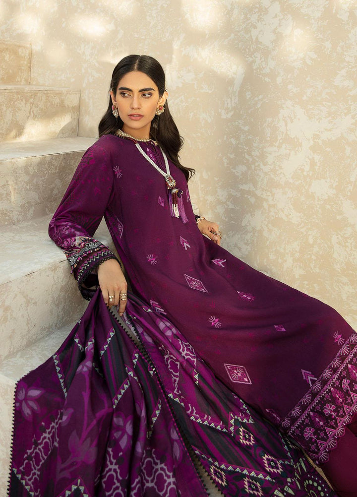 Farasha Embroidered Linen Suits Unstitched 3 Piece FSH21L 03-FLORA - Winter Collection
