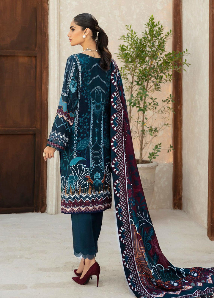 Farasha Embroidered Linen Suits Unstitched 3 Piece FSH21L 04-STARLING - Winter Collection