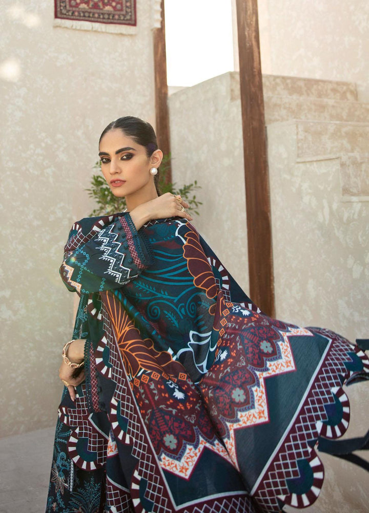 Farasha Embroidered Linen Suits Unstitched 3 Piece FSH21L 04-STARLING - Winter Collection