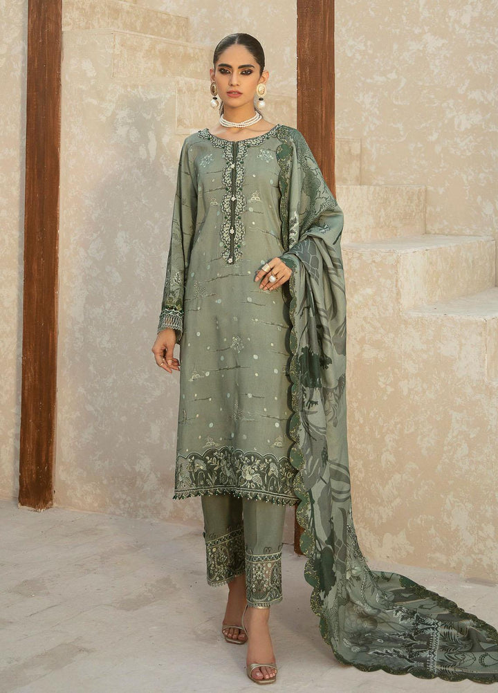 Farasha Embroidered Linen Suits Unstitched 3 Piece FSH21L 06-RIVERIA - Winter Collection