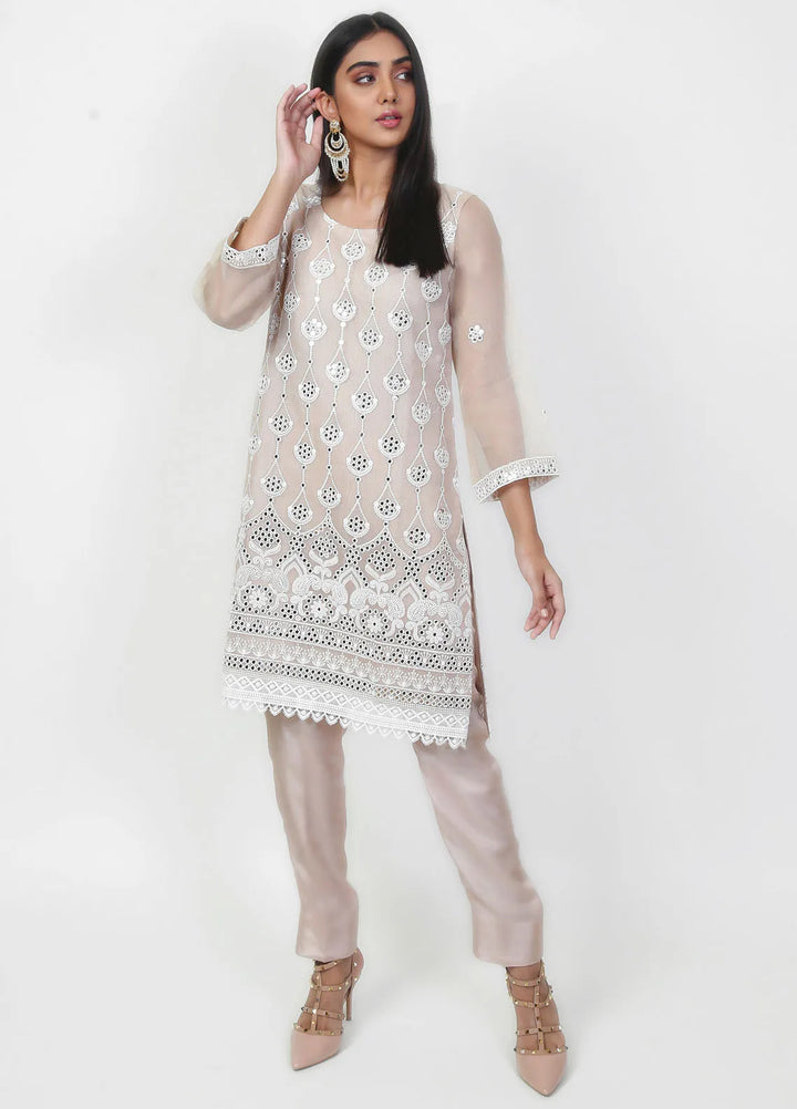 Fashion Porters Embroidered Cotton Net Suit Unstitched 4 Piece Suit FP24T SUS22-TM5 - Festive Collection