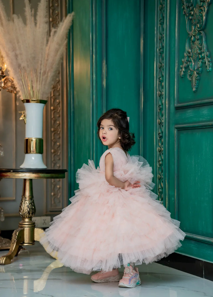 Fashion With Style Hub Pret Plain Net 1 Piece Avilina Frock