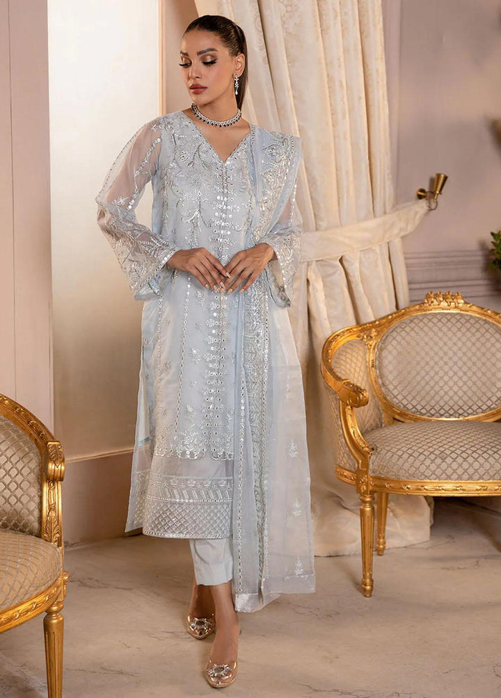 Fasl-e-Gul By Daud Abbas Embroidered Organza Suits Unstitched 3 Piece DA23FG DA-FC-0001 Aks - Luxury Collection