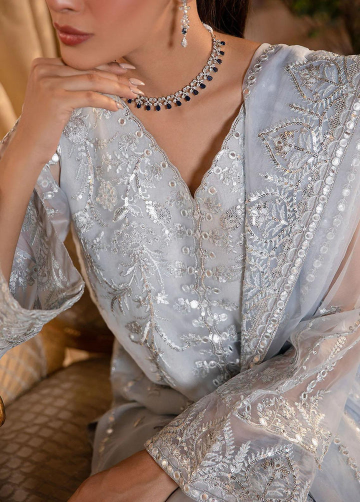 Fasl-e-Gul By Daud Abbas Embroidered Organza Suits Unstitched 3 Piece DA23FG DA-FC-0001 Aks - Luxury Collection