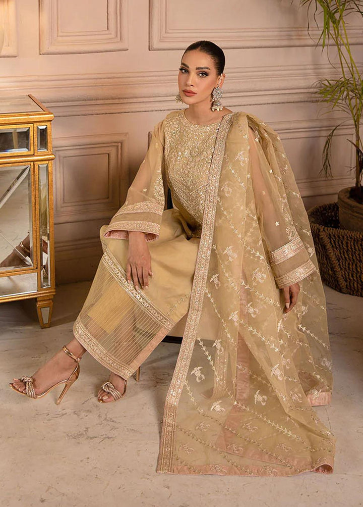 Fasl-e-Gul By Daud Abbas Embroidered Organza Suits Unstitched 3 Piece DA23FG DA-FC-0003 Aftab - Luxury Collection