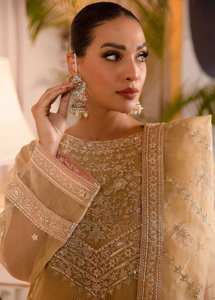 Fasl-e-Gul By Daud Abbas Embroidered Organza Suits Unstitched 3 Piece DA23FG DA-FC-0003 Aftab - Luxury Collection