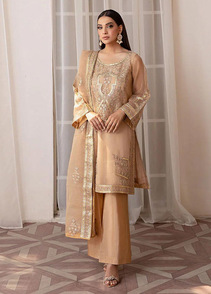 Fasl-e-Gul By Daud Abbas Embroidered Organza Suits Unstitched 3 Piece DA23FG DA-FC-0004 Taskeen - Luxury Collection