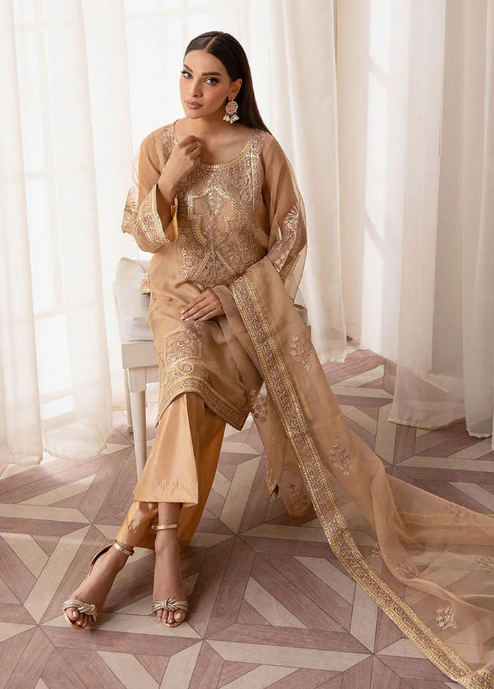 Fasl-e-Gul By Daud Abbas Embroidered Organza Suits Unstitched 3 Piece DA23FG DA-FC-0004 Taskeen - Luxury Collection