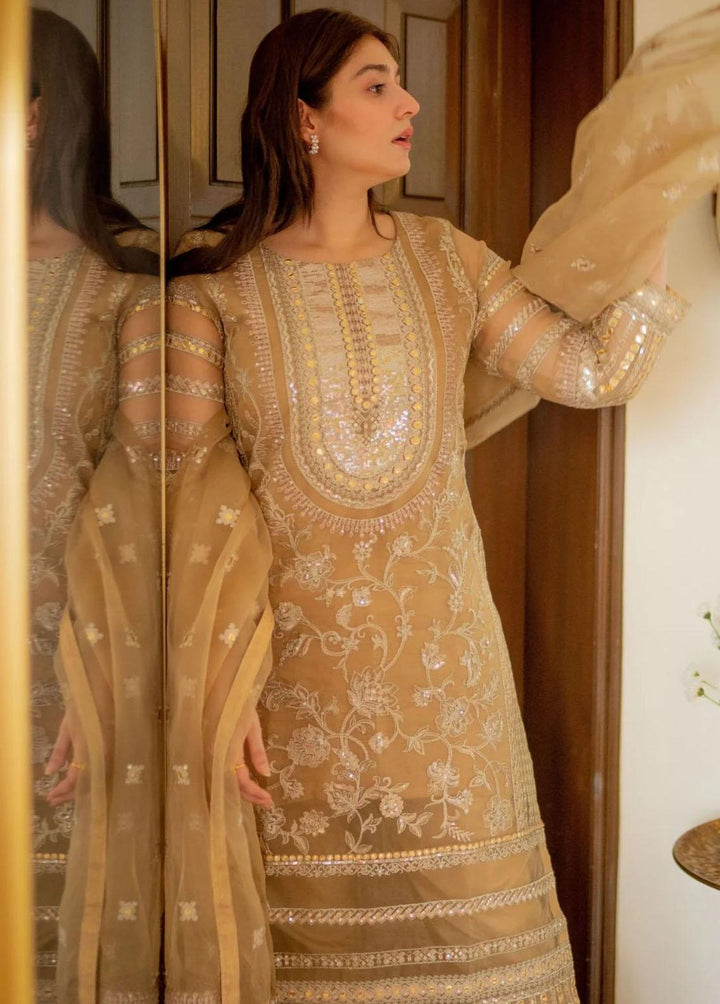 Fasl-e-Gul By Daud Abbas Embroidered Organza Suits Unstitched 3 Piece DA23FG DA-FC-0007 Sitara - Luxury Collection