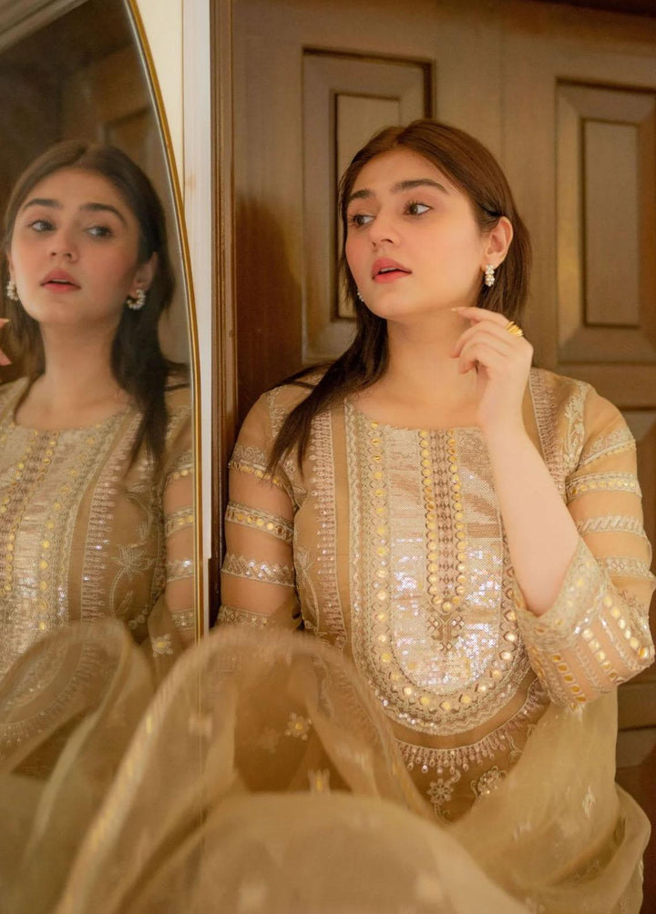 Fasl-e-Gul By Daud Abbas Embroidered Organza Suits Unstitched 3 Piece DA23FG DA-FC-0007 Sitara - Luxury Collection