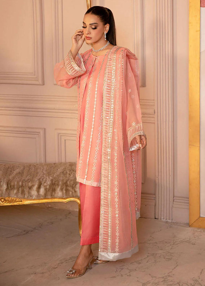 Fasl-e-Gul By Daud Abbas Embroidered Organza Suits Unstitched 3 Piece DA23FG DA-FC-0010 Aina - Luxury Collection