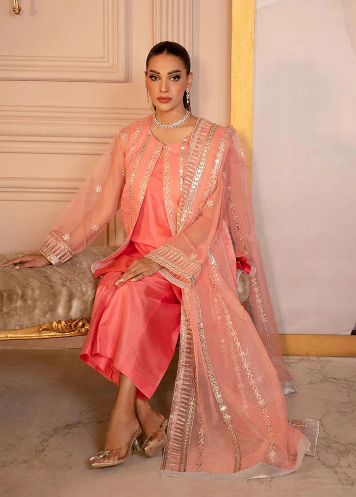 Fasl-e-Gul By Daud Abbas Embroidered Organza Suits Unstitched 3 Piece DA23FG DA-FC-0010 Aina - Luxury Collection