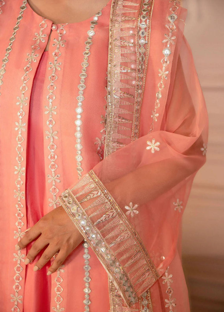 Fasl-e-Gul By Daud Abbas Embroidered Organza Suits Unstitched 3 Piece DA23FG DA-FC-0010 Aina - Luxury Collection