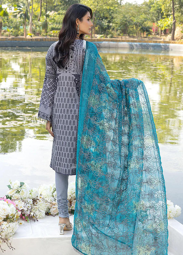 Faustina By Salitex Embroidered Lawn Suits Unstitched 3 Piece ST23F WK-01096AUT - Summer Collection