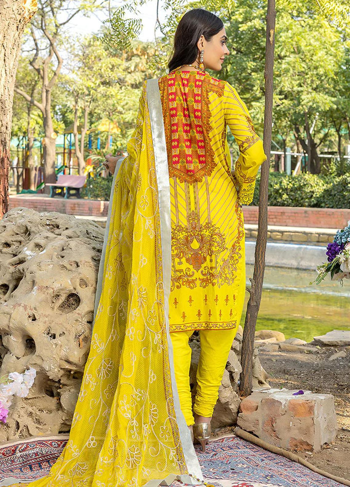 Faustina By Salitex Embroidered Lawn Suits Unstitched 3 Piece ST23F WK-01091BUT - Summer Collection