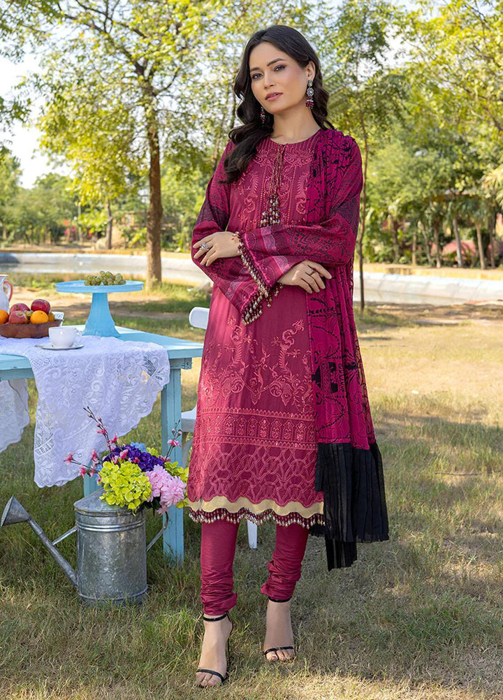 Faustina By Salitex Embroidered Lawn Suits Unstitched 3 Piece ST23F WK-01093AUT - Summer Collection