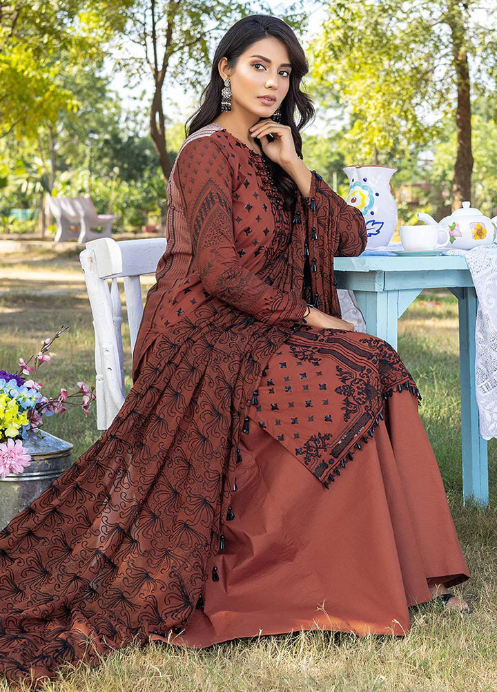 Faustina By Salitex Embroidered Lawn Suits Unstitched 3 Piece ST23F WK-01095AUT - Summer Collection
