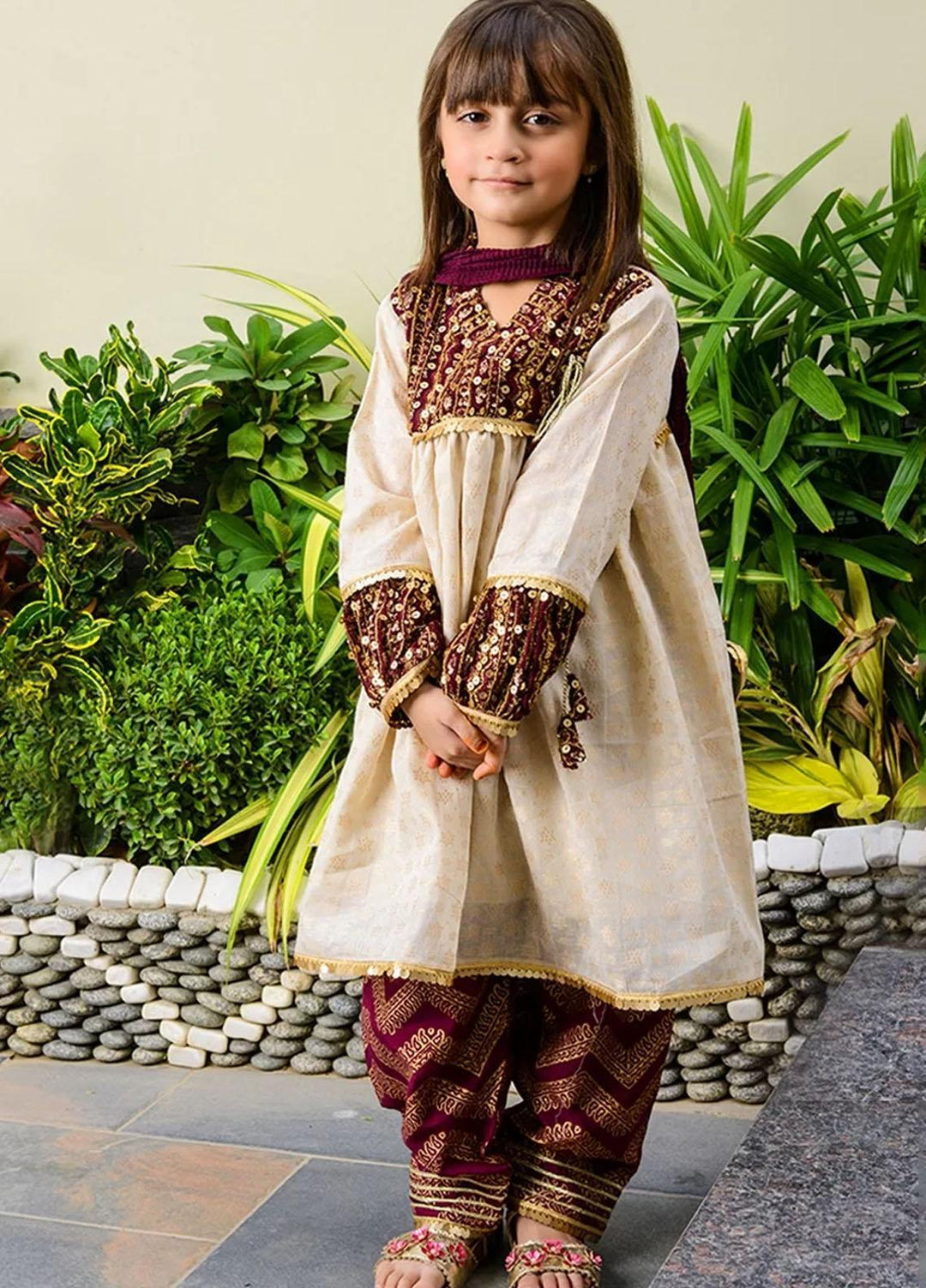 Fauve Jacquard Formal Girls 3 Piece - FFG-009