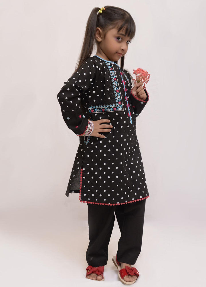 Fauve Cotton Semi Formal Girls 2 Piece -  FSFG-037 BLACK