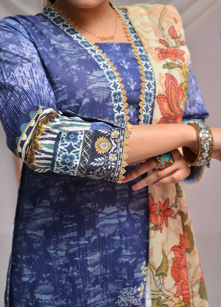 Fauve Pret Printed Lawn 3 Piece Suit NWFC - 019