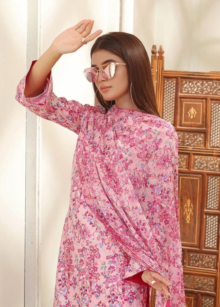 Feathers Pret Printed Lawn 3 Piece Suit Ema