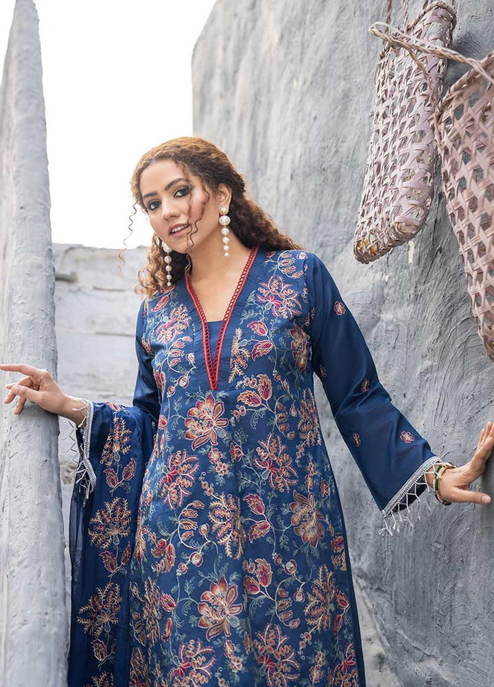 Feroza Embroidered Lawn Suits Unstitched 3 Piece FZ23LL D-07 - Spring / Summer Collection