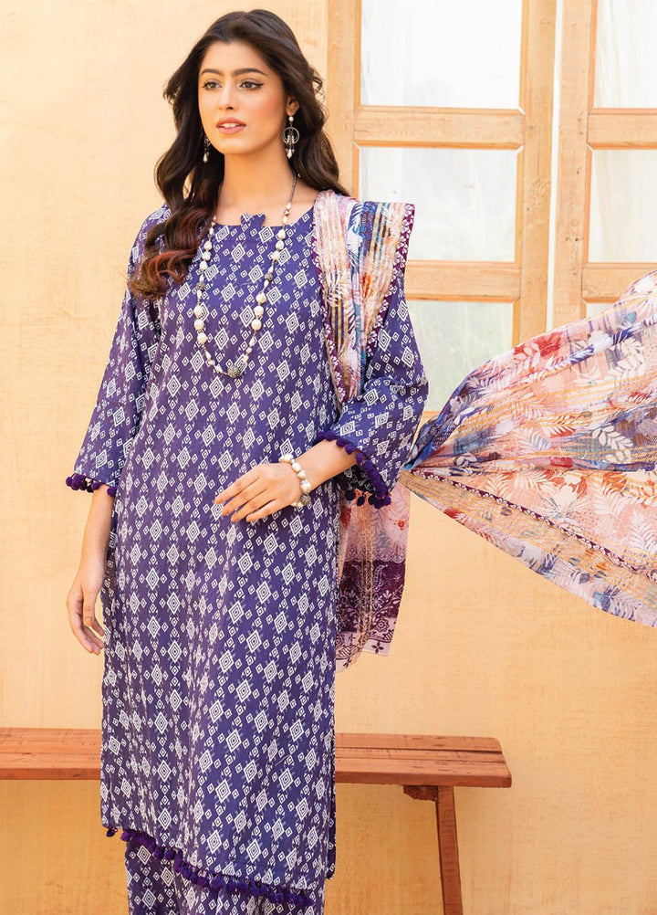 Feroza Printed  Suits Unstitched 3 Piece FZ23D D-04 - Summer Collection