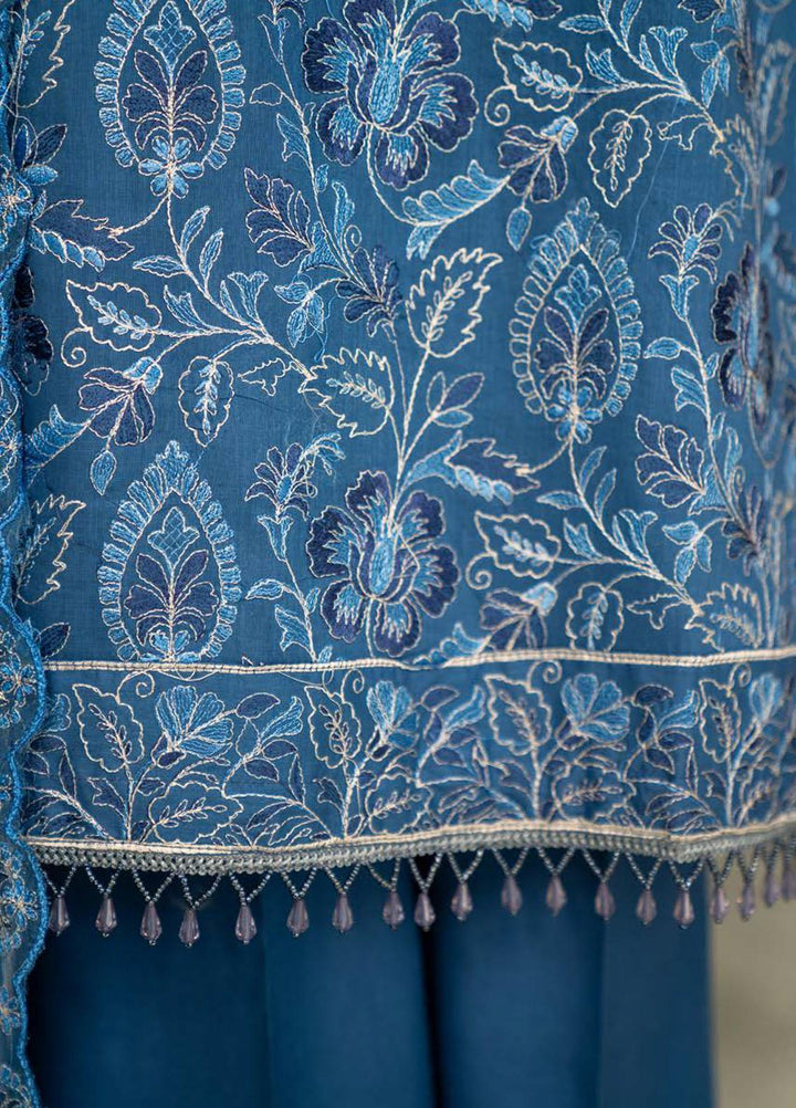 Feroza Embroidered Lawn Suits Unstitched 3 Piece FZ23LL-2 D-09 - Luxury Collection