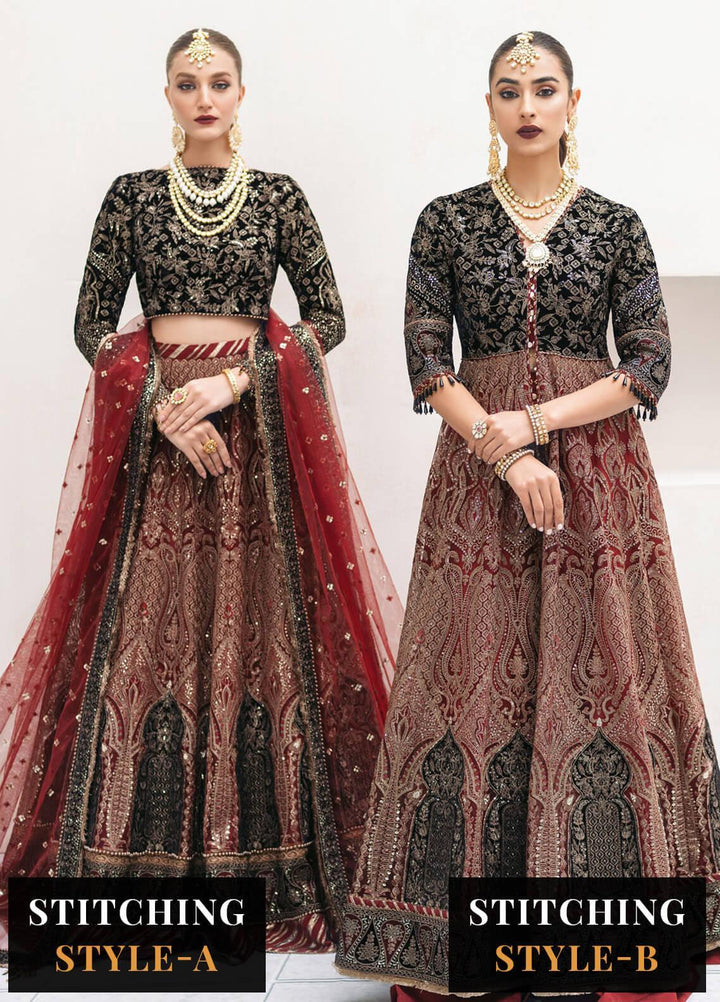 Festive Splendour By Jazmin Embroidered Velvet Suits Unstitched 3 Piece JZ22FS Ruzena - Wedding Collection