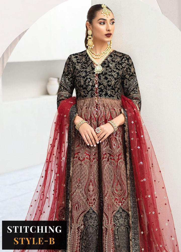 Festive Splendour By Jazmin Embroidered Velvet Suits Unstitched 3 Piece JZ22FS Ruzena - Wedding Collection