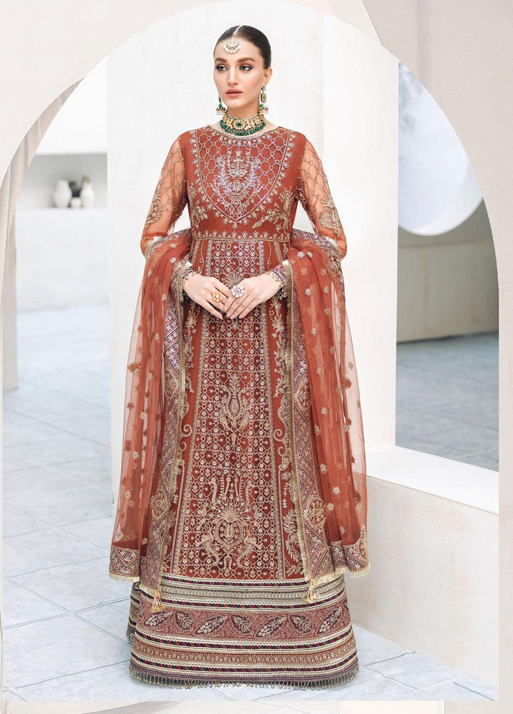 Festive Splendour By Jazmin Embroidered Net Suits Unstitched 3 Piece JZ22FS Izel - Wedding Collection