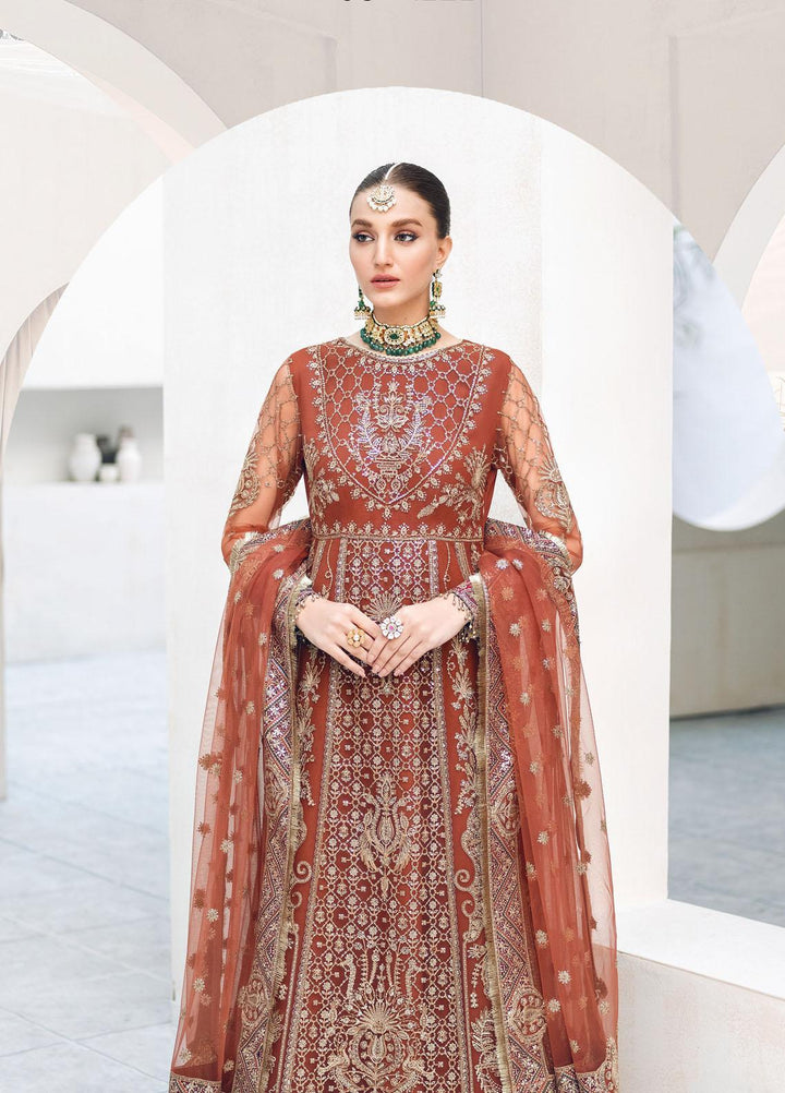Festive Splendour By Jazmin Embroidered Net Suits Unstitched 3 Piece JZ22FS Izel - Wedding Collection