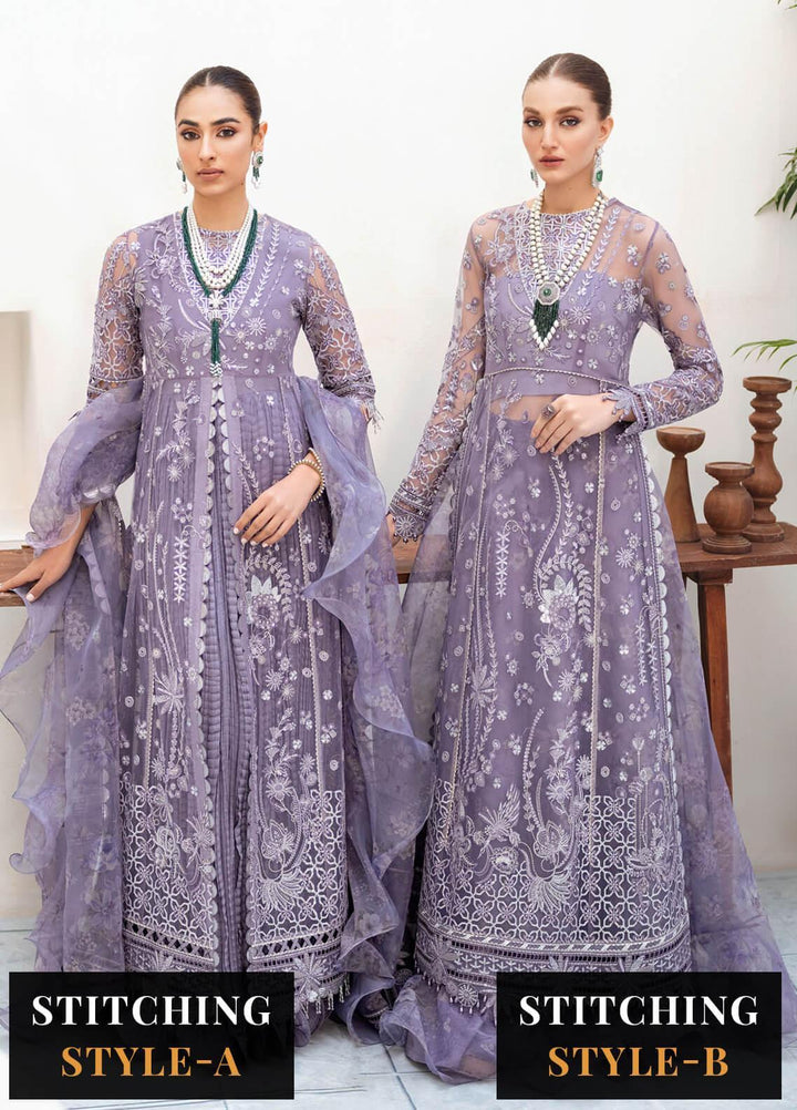 Festive Splendour By Jazmin Embroidered Net Suits Unstitched 3 Piece JZ22FS Stellan - Wedding Collection