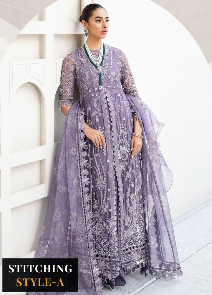Festive Splendour By Jazmin Embroidered Net Suits Unstitched 3 Piece JZ22FS Stellan - Wedding Collection
