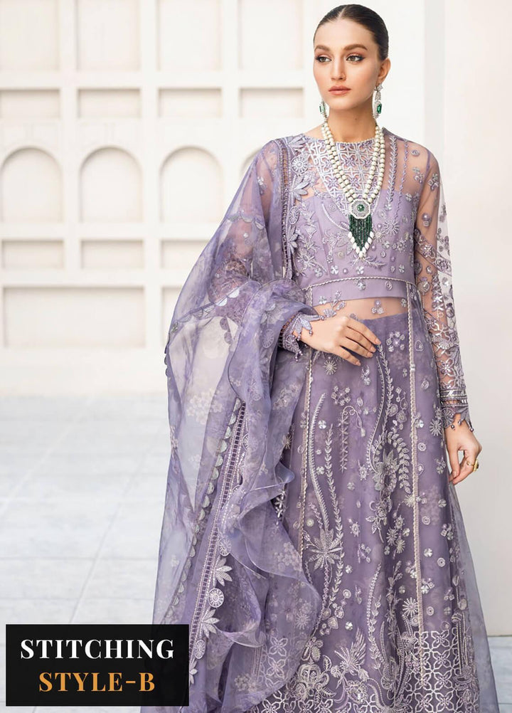 Festive Splendour By Jazmin Embroidered Net Suits Unstitched 3 Piece JZ22FS Stellan - Wedding Collection