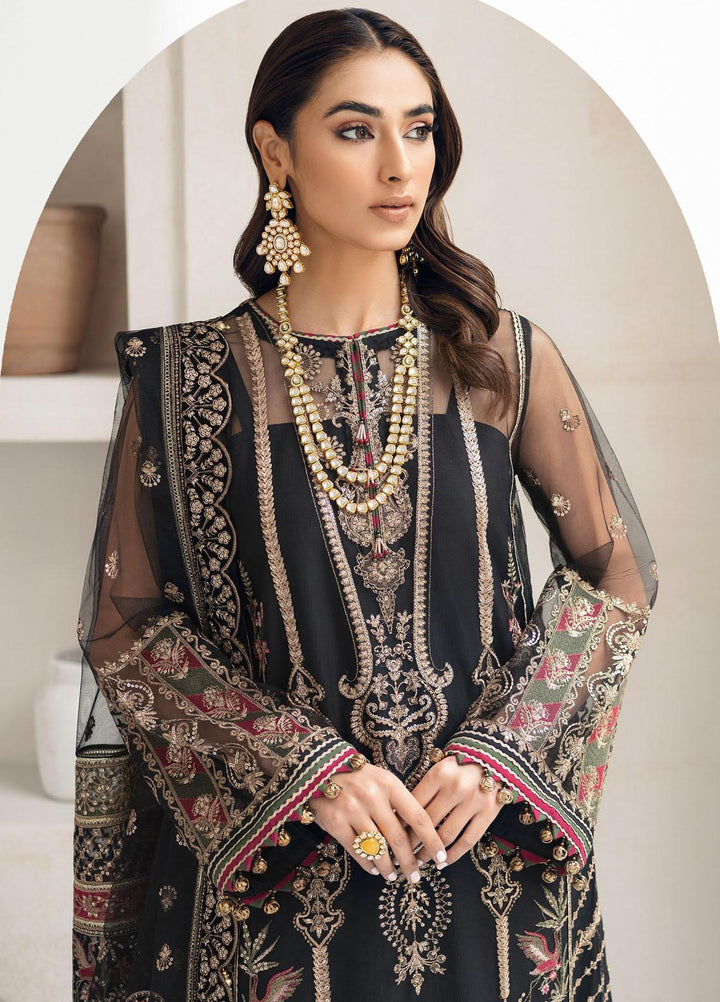 Festive Splendour By Jazmin Embroidered Net Suits Unstitched 3 Piece JZ22FS Felix - Wedding Collection