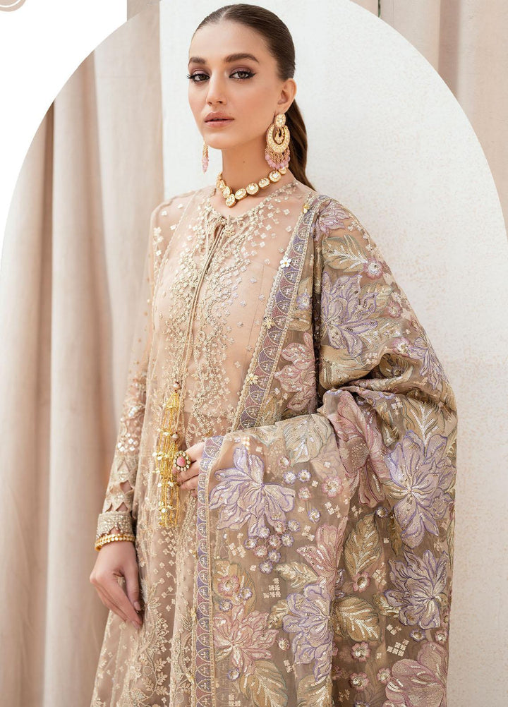 Festive Splendour By Jazmin Embroidered Net Suits Unstitched 3 Piece JZ22FS Oriana - Wedding Collection