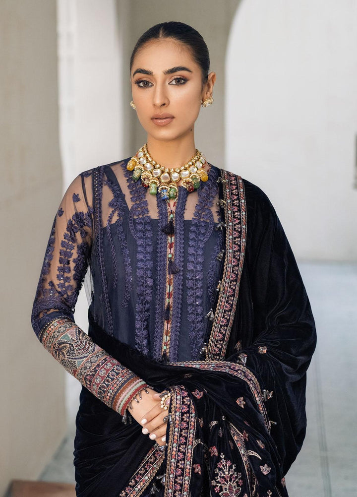 Festive Splendour By Jazmin Embroidered Net Suits Unstitched 3 Piece JZ22FS Almira - Wedding Collection