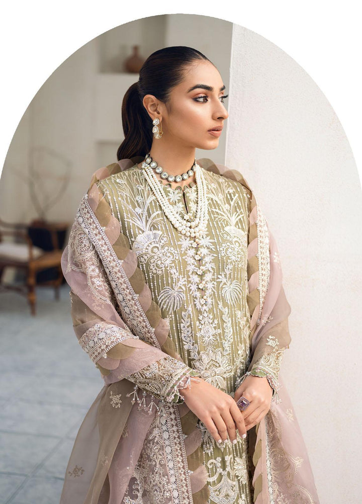 Festive Splendour By Jazmin Embroidered Chiffon Suits Unstitched 3 Piece JZ22FS Enver - Wedding Collection