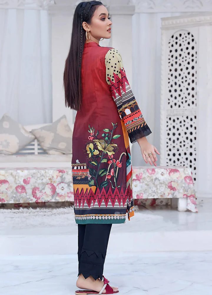 Fiona Pret Casual Lawn Kurti Castanea