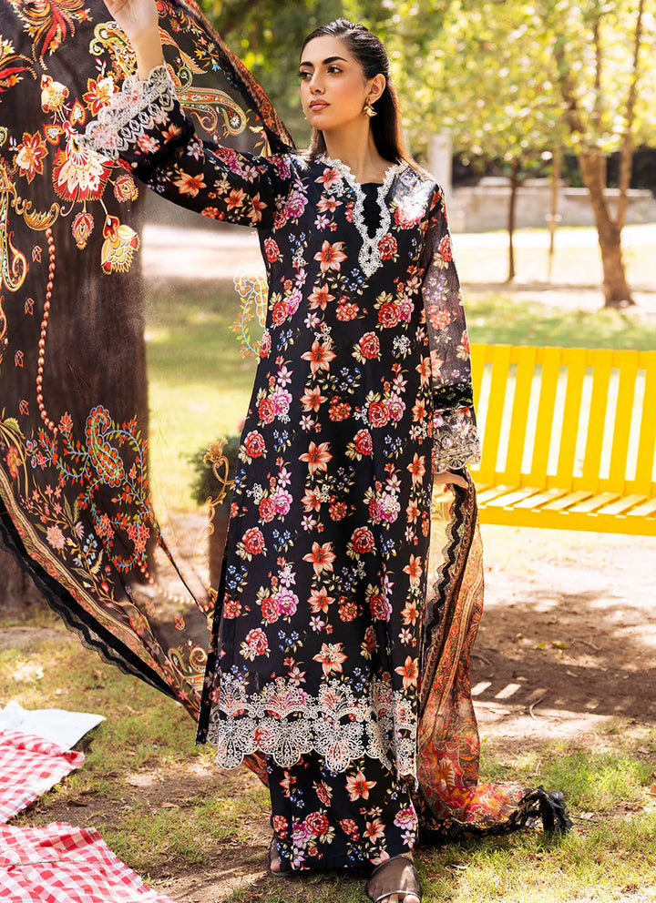 Fiona Pret Chikankari Lawn 3 Piece Suit Papavero