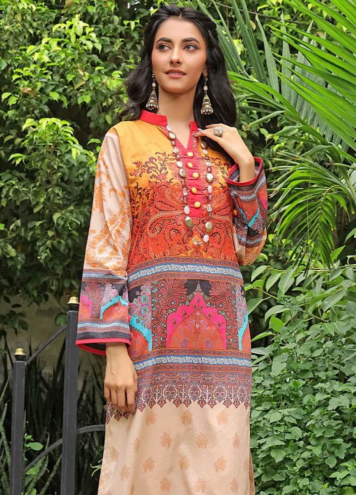 Fiona Pret Printed Lawn Kurti Camellia
