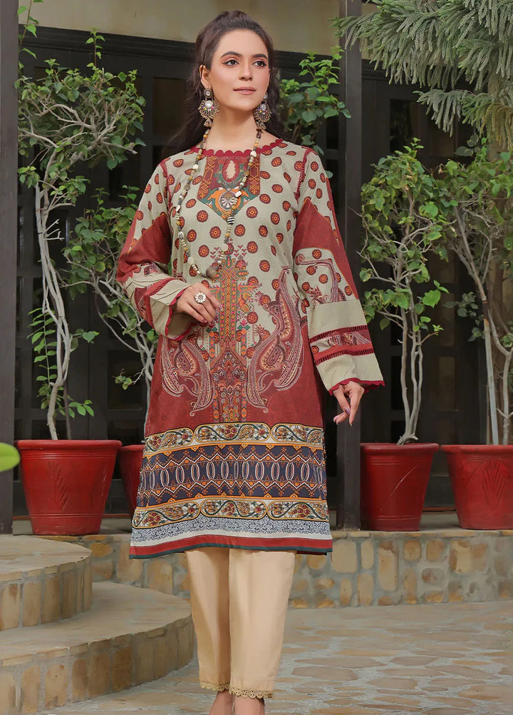 Fiona Pret Printed Lawn Kurti Columbine