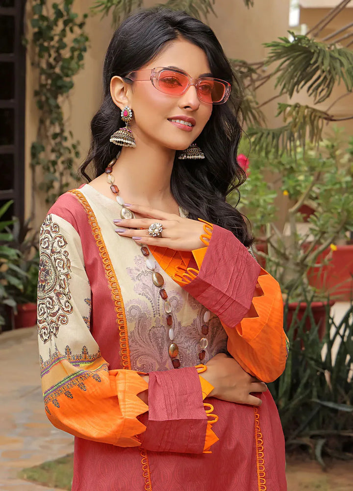 Fiona Pret Printed Lawn Kurti Gazania