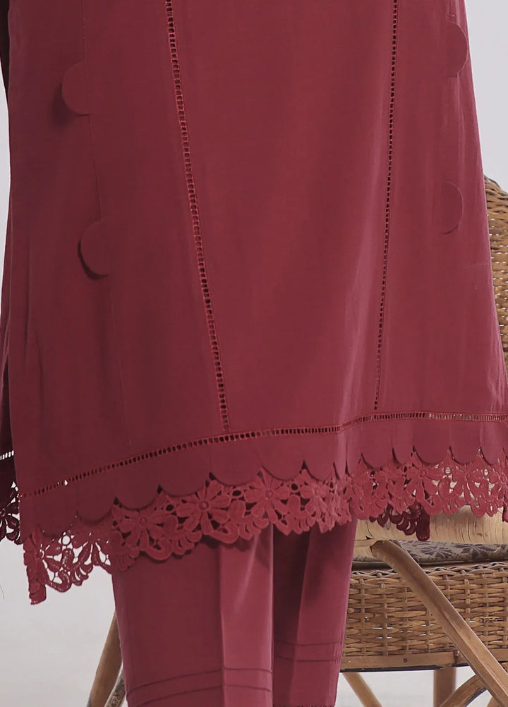 Fiona Pret Solids Khaddar 2 Piece Suit Geranium