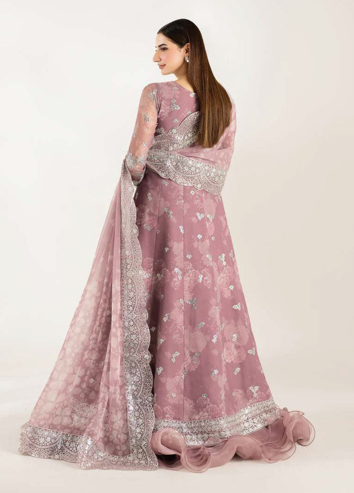 Fiorella by Farasha Embroidered Chiffon Suits Unstitched 3 Piece FSH25FF D-07 Rosy Spark - Formals Collection