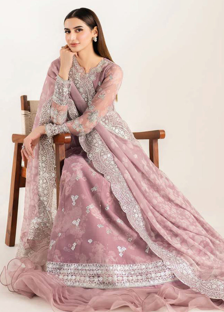 Fiorella by Farasha Embroidered Chiffon Suits Unstitched 3 Piece FSH25FF D-07 Rosy Spark - Formals Collection