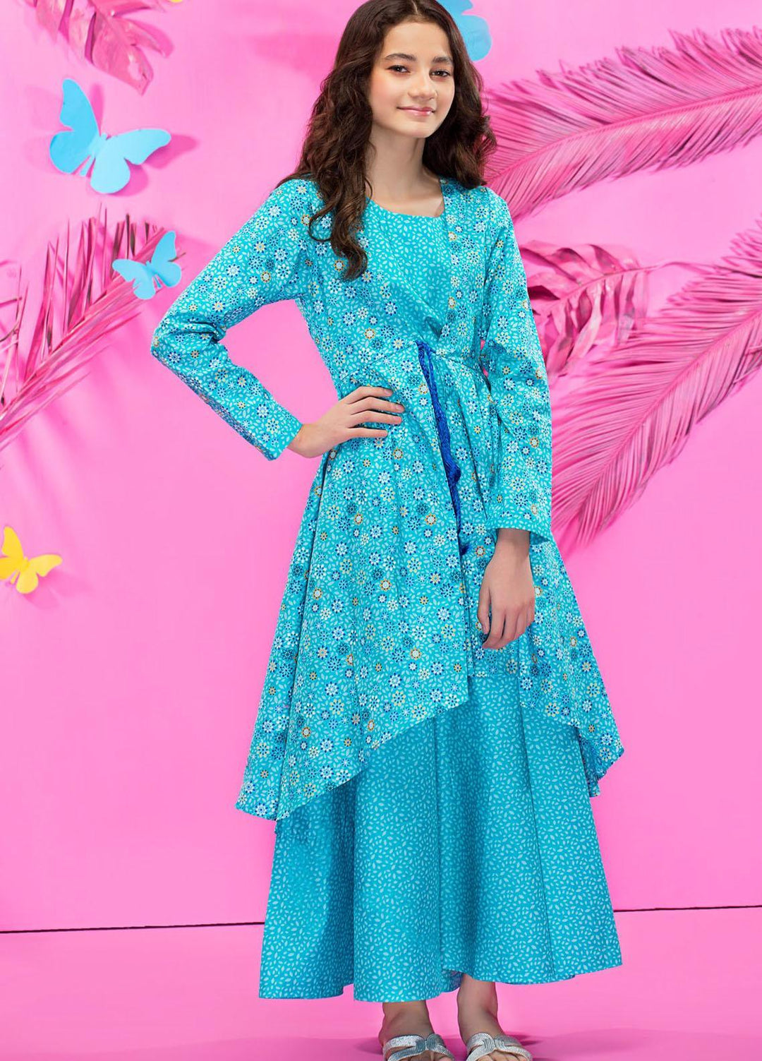 Five Star Classic Kids Cotton Printed Cambric Suits Unstitched 2 Piece FS21CK 717-A - Winter Collection