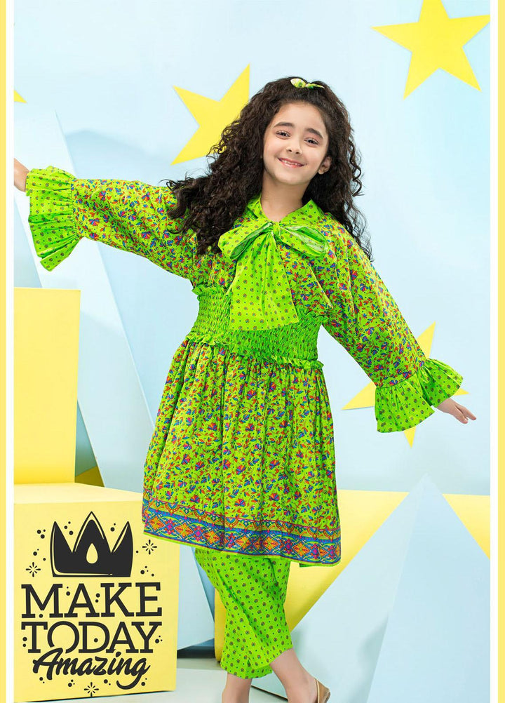 Five Star Classic Kids Cotton Printed Cambric Suits Unstitched 2 Piece FS21CK 718-B - Winter Collection