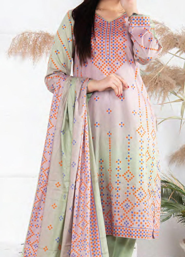 Five Star Printed Lawn Suit Unstitched 3 Piece FS22SL D-125A - Summer Collection